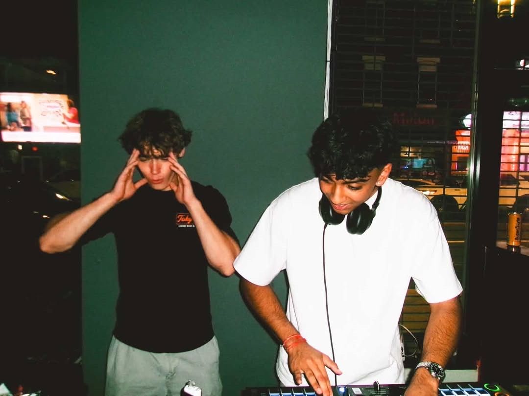 At the decks with a friend, film photo